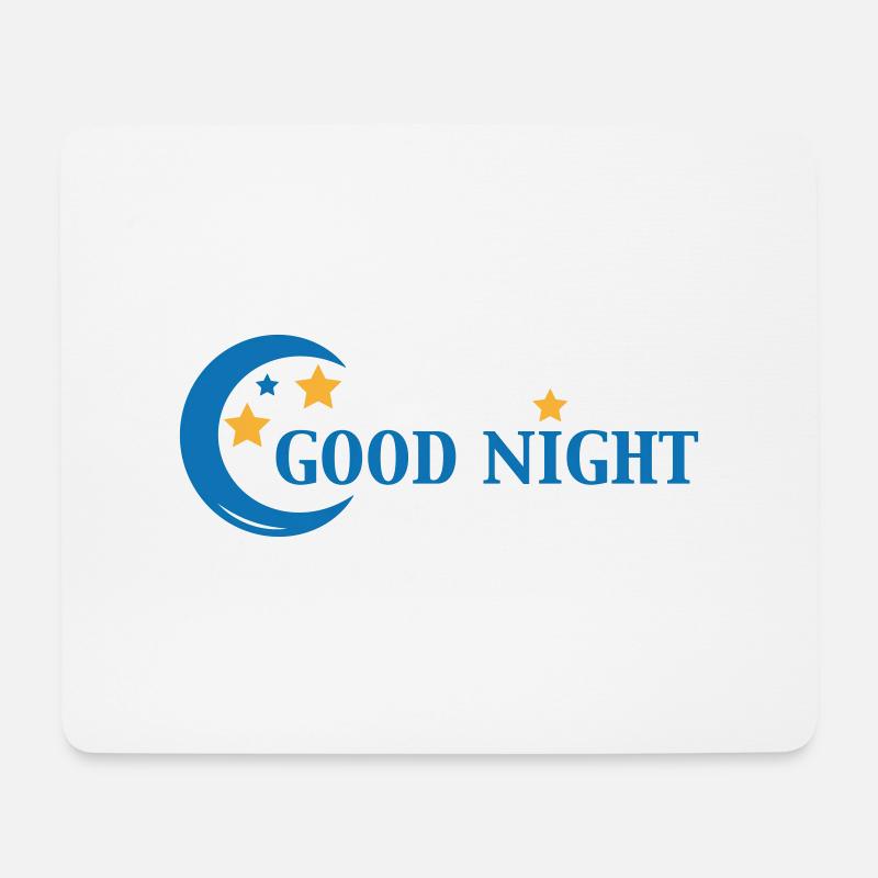 Good Night - Mousepad (Querformat) - Weiß