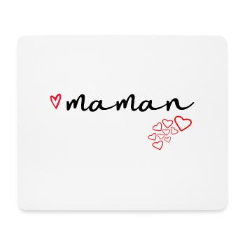 maman - Tapis de souris (format paysage) - blanc - Devant