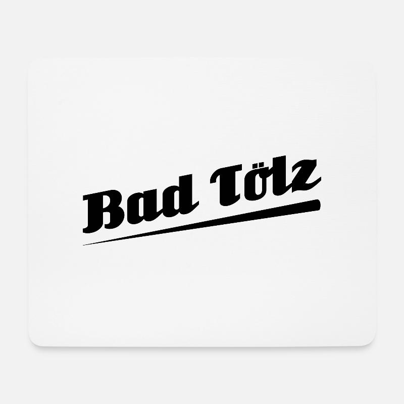 Bad Tölz - Textdesign mit Stadtnamen - Mousepad (Querformat) - Weiß