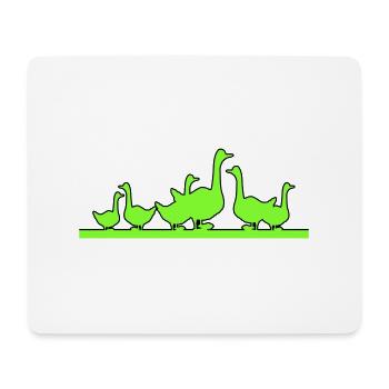 Famille des oies - Tapis de souris (format paysage) - blanc - Devant