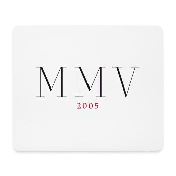Roman numeral Year of birth Made in 2005 - Mouse Pad (horizontal) - white - Front
