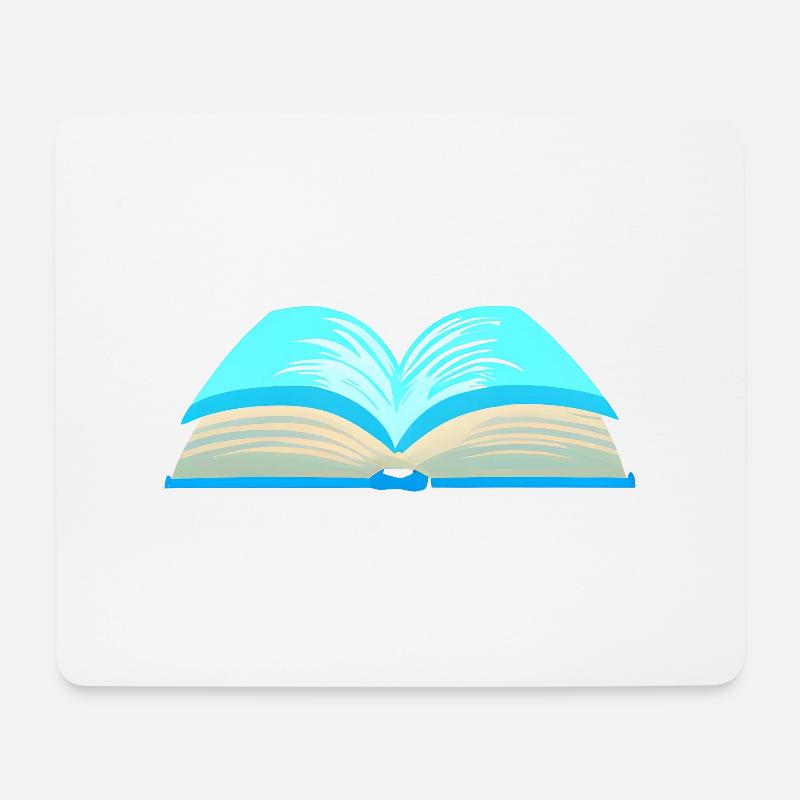 Buch Lesen Geschenk Leser Buchliebhaber Bücher - Mousepad (Querformat) - Weiß
