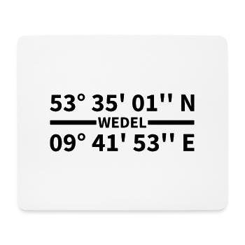 Wedel coordinates - Mouse Pad (horizontal) - white - Front