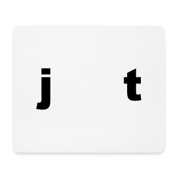 Design cool « Just Us » pour lui et elle - Tapis de souris (format paysage) - blanc - Devant