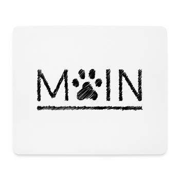 Moin Hundebesitzer Nordsee Geschenkidee Weiß - Mousepad (Querformat) - Weiß - Vorne
