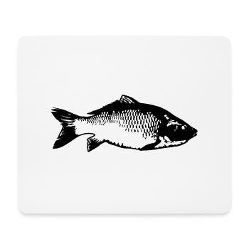 fish - Mouse Pad (horizontal) - white - Front