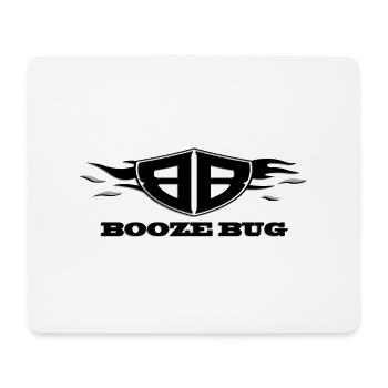 Booze Bug Logo schwarz - Mousepad (Querformat) - Weiß - Vorne
