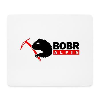 Bobr Alpin Logo Dark 2 - Mouse Pad (horizontal) - white - Front