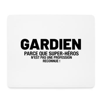 Gardien - Parce que super-héros n'est pas une pro - Tapis de souris (format paysage) - blanc - Devant