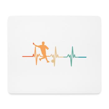 Football Heartbeat - Mouse Pad (horizontal) - white - Front