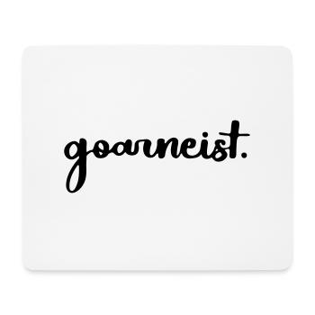 goarneist trier spruch lustig dialekt mosel - Mousepad (Querformat) - Weiß - Vorne