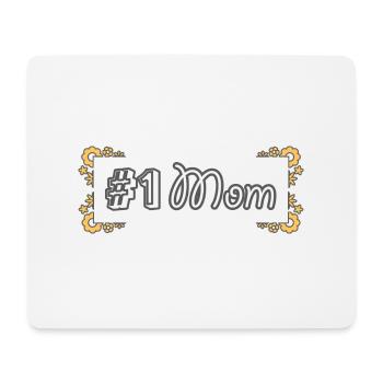 #1 Mom | Nummer 1 Mami | Beste Mutter - Mousepad (Querformat) - Weiß - Vorne