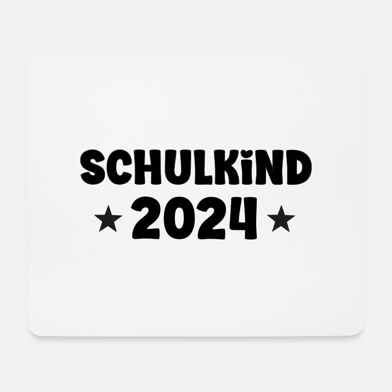 Schulkind 2024 - Mousepad (Querformat) - Weiß