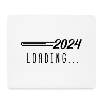 2024 loading - Mousepad (Querformat) - Weiß - Vorne
