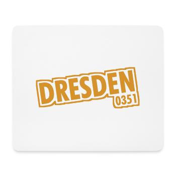 Dresde - 0351 - Indicatif régional - Saxe - Tapis de souris (format paysage) - blanc - Devant