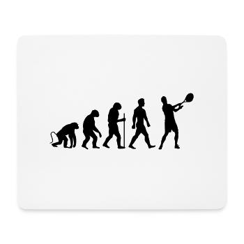 Évolution du tennis - Tapis de souris (format paysage) - blanc - Devant