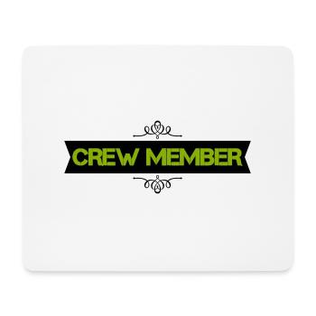 crew member - Mouse Pad (horizontal) - white - Front