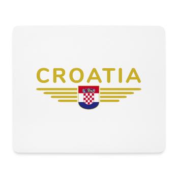 J’aime la Croatie, T-shirt design de style élégance - Tapis de souris (format paysage) - blanc - Devant