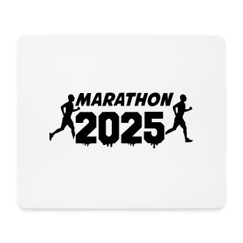 Marathon 2025 - Tapis de souris (format paysage) - blanc - Devant
