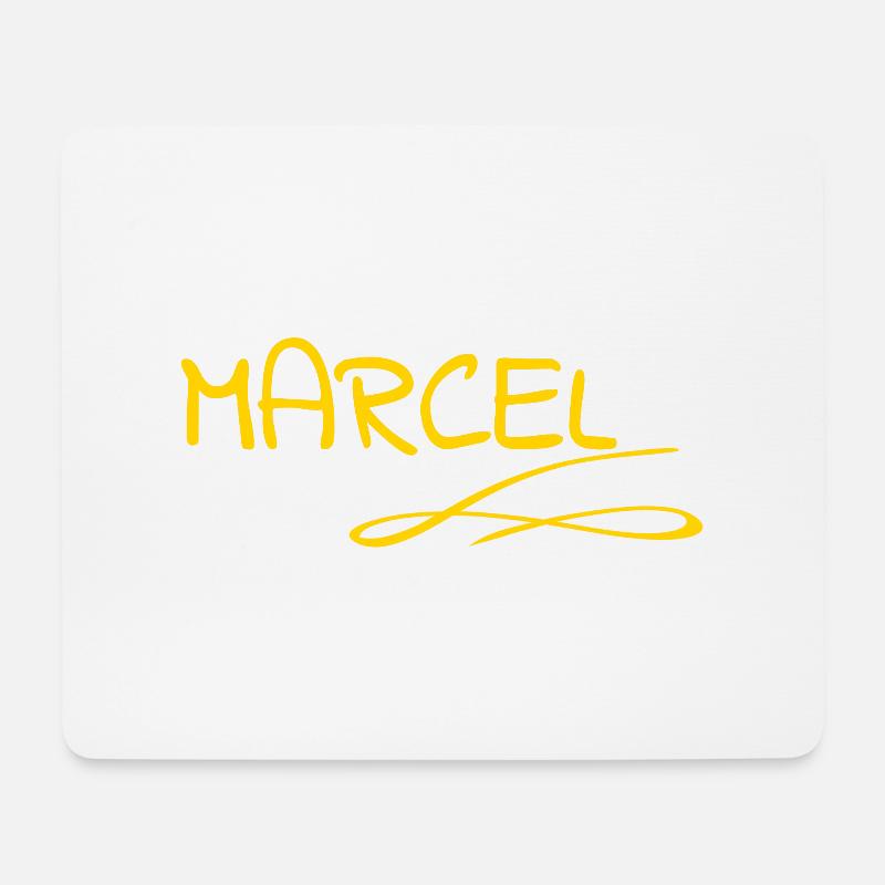 Marcel - Mousepad (Querformat) - Weiß