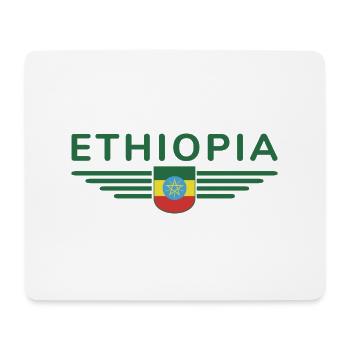 Ethiopia Design – Pride and Culture - Mouse Pad (horizontal) - white - Front