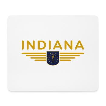 Indiana Fan T-Shirt – Stolz zeigen! - Mousepad (Querformat) - Weiß - Vorne