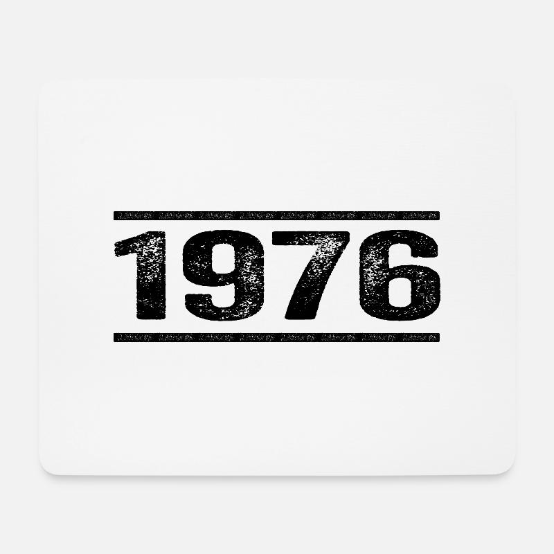 1976 Retro 1976 Geburtstag 1976 Vintage 1976 - Mousepad (Querformat) - Weiß