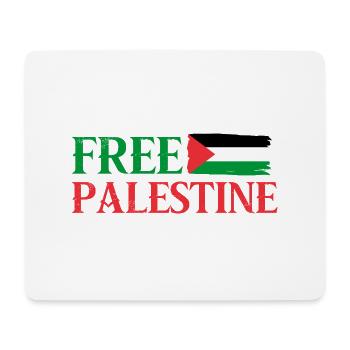 Free Palestine - Mouse Pad (horizontal) - white - Front
