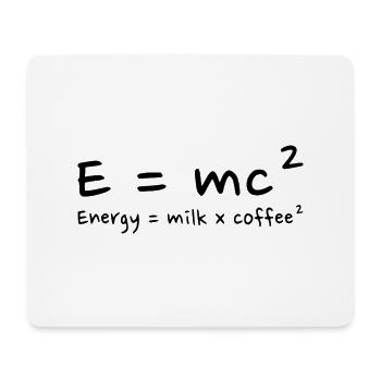 Amateur de Café Humour Scientifique - Tapis de souris (format paysage) - blanc - Devant
