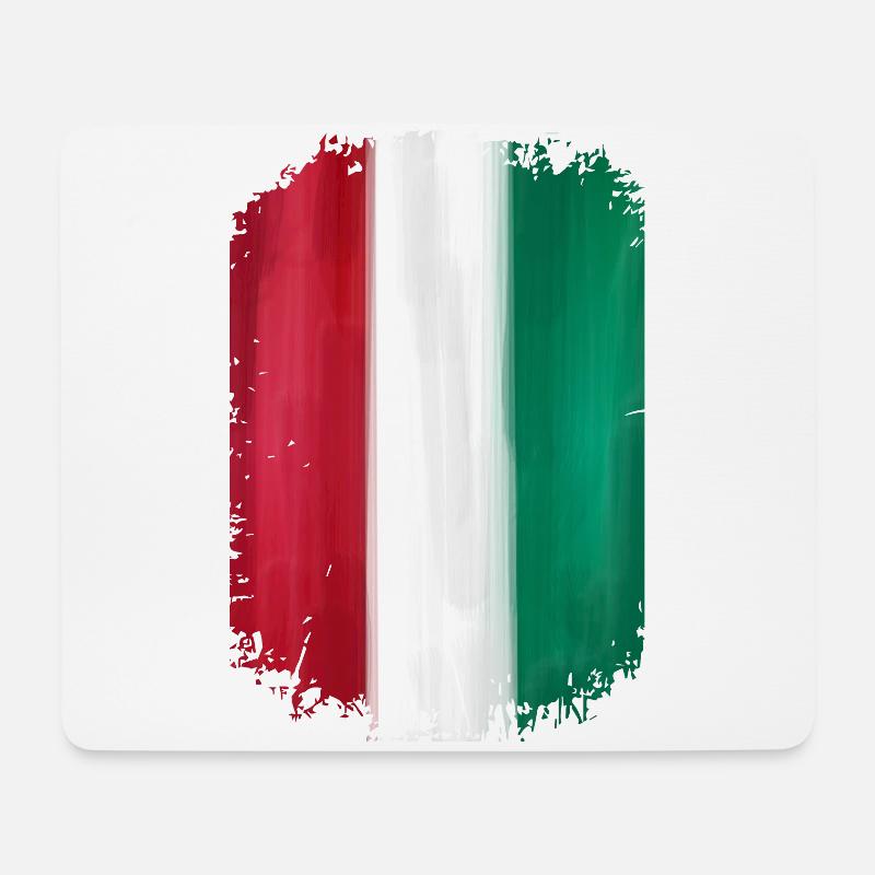Italien Flagge - Mousepad (Querformat) - Weiß