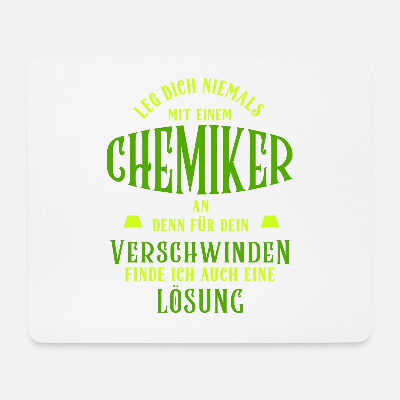 Chemie Lösung Spruch säure breakin bad lustig - Mousepad (Querformat) - Weiß