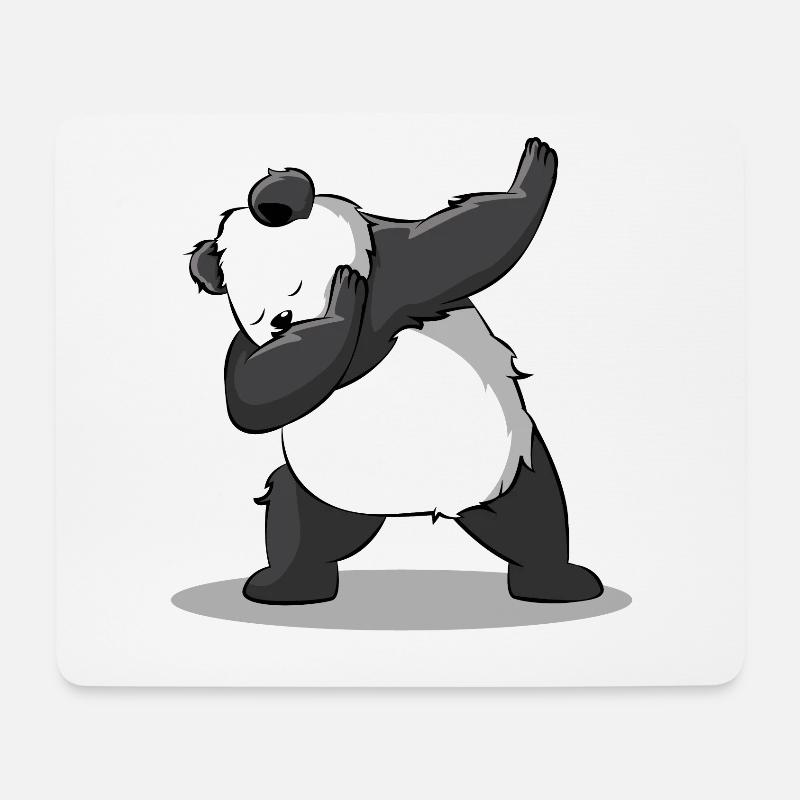 Panda Dab Dabbing Bär Lustiger Süßer Geschenk - Mousepad (Querformat) - Weiß