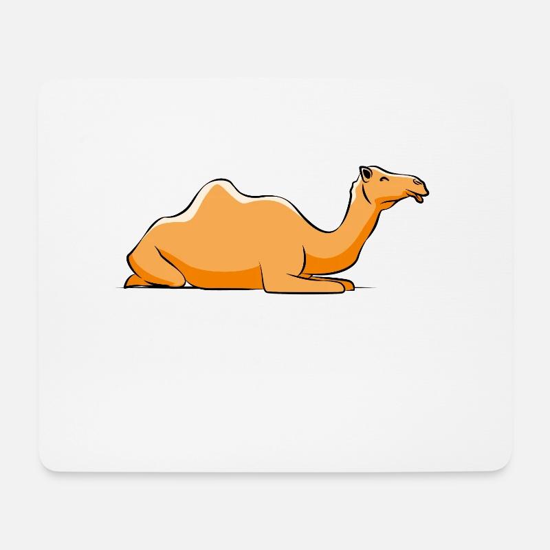 Kamel Kamele Tierliebe Liebhaber Geschenk - Mousepad (Querformat) - Weiß