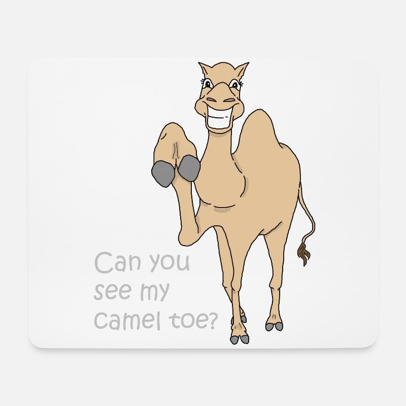 camel toe step funny sayings gift shirt - Mouse Pad (horizontal) - white