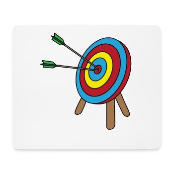 Bogenschießen Pfeil und Bogen Langbogen Geschenk - Mousepad (Querformat) - Weiß - Vorne