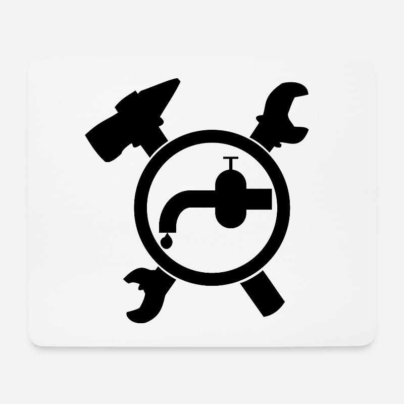 Klempner Sanitär Installateur - Mousepad (Querformat) - Weiß