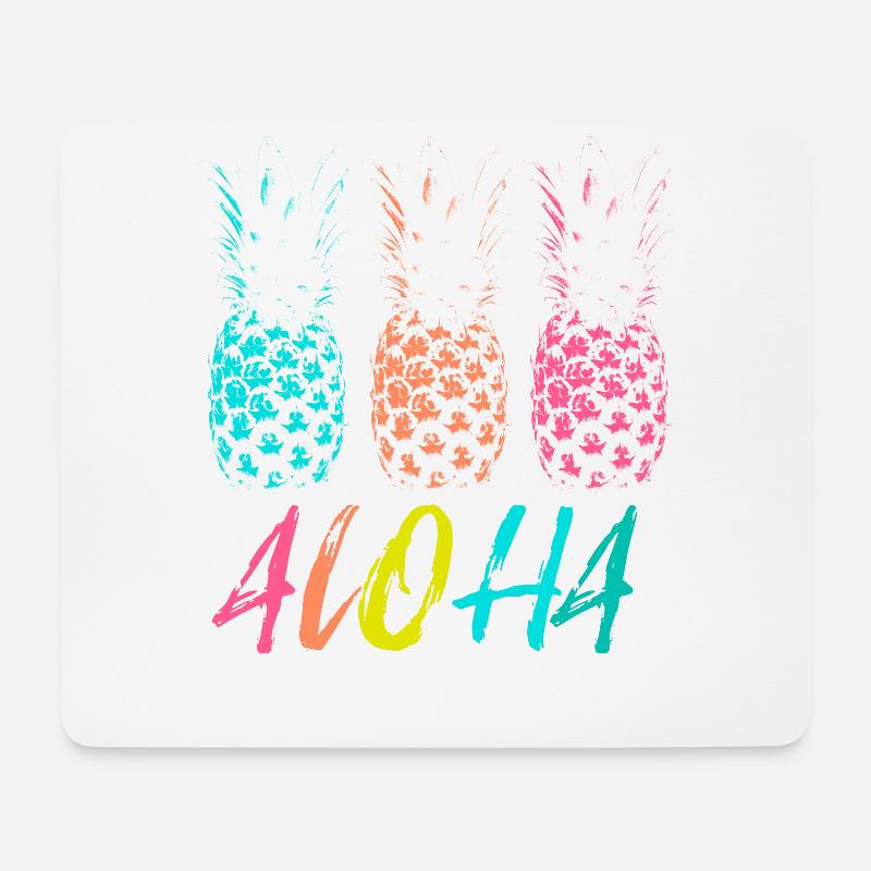 ALOHA - Mousepad (Querformat) - Weiß