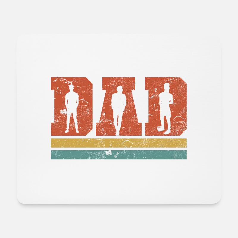 DAD - Mousepad (Querformat) - Weiß
