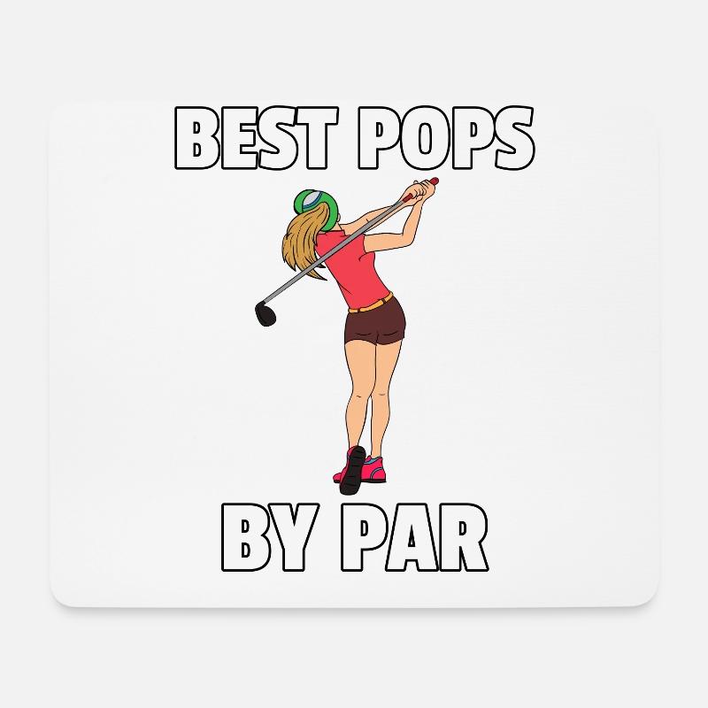 Golf Golfen Golfspieler Golfer Golfball Geschenk - Mousepad (Querformat) - Weiß