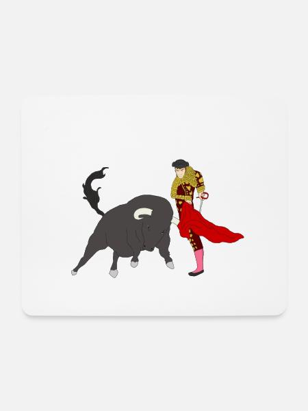 Stierkampf Torero Geschenk Shirt - Mousepad (Querformat) - Weiß