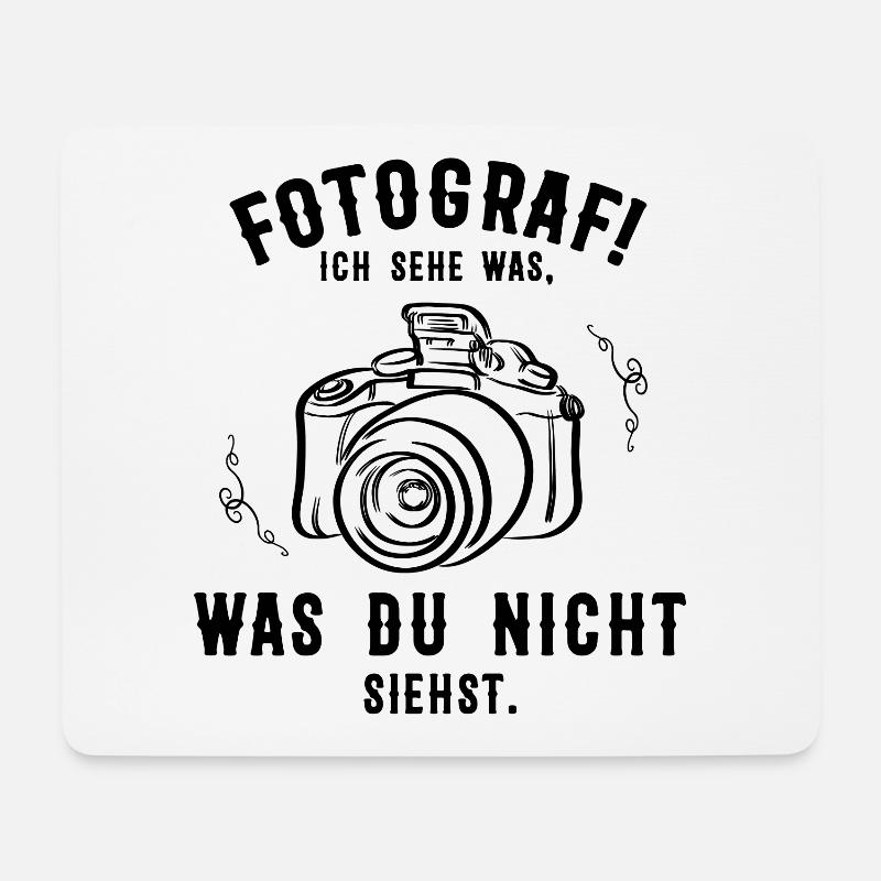 Fotografie | Fotografen | Fotografin - Mousepad (Querformat) - Weiß