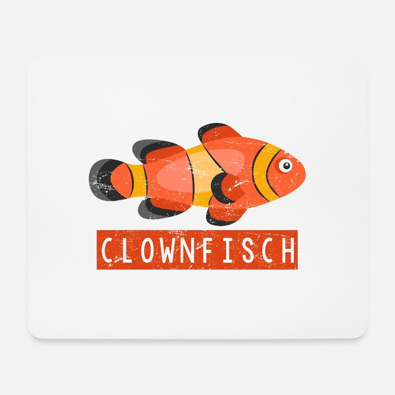 clownfisch - Mousepad (Querformat) - Weiß