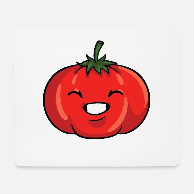 Tomate Ketchup Paradeiser Gemüse Lustige - Mousepad (Querformat) - Weiß