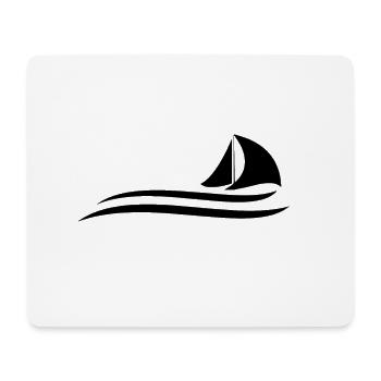 Voile | Marin cadeau | Cadeau voile drôle - Tapis de souris (format paysage) - blanc - Devant