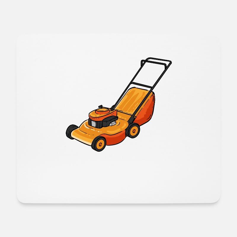 Rasen Mähen Rasenmäher Garten Gärtner Rasentraktor - Mousepad (Querformat) - Weiß