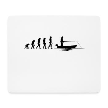 Evolution Fisher | Evolution Angler - Mouse Pad (horizontal) - white - Front