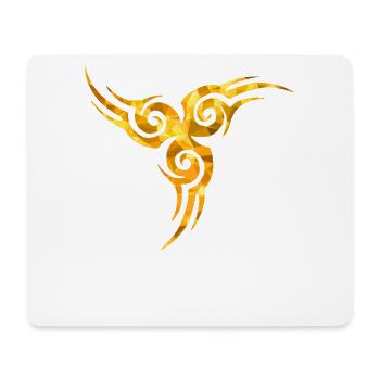 Keltisches Tattoo gold - Mousepad (Querformat) - Weiß - Vorne