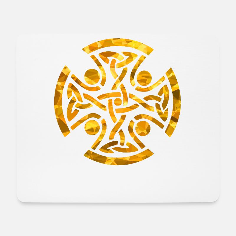 Keltischer Knoten - Mousepad (Querformat) - Weiß