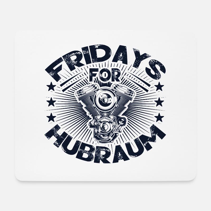 Fridays for displacement - Mouse Pad (horizontal) - white
