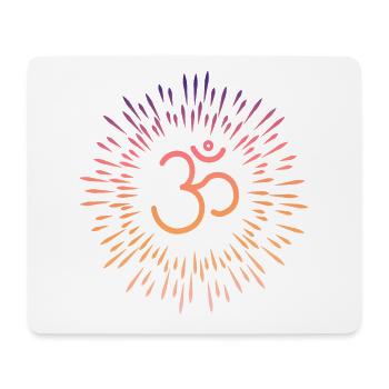Buddhist Symbol Om Yoga Meditation Gift - Mouse Pad (horizontal) - white - Front